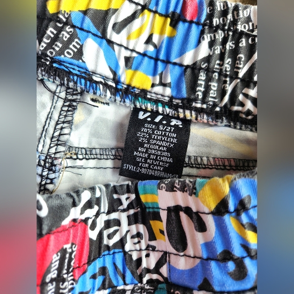 Vintage VIP Colorful Graphic Print Joggers - Picture 12 of 12
